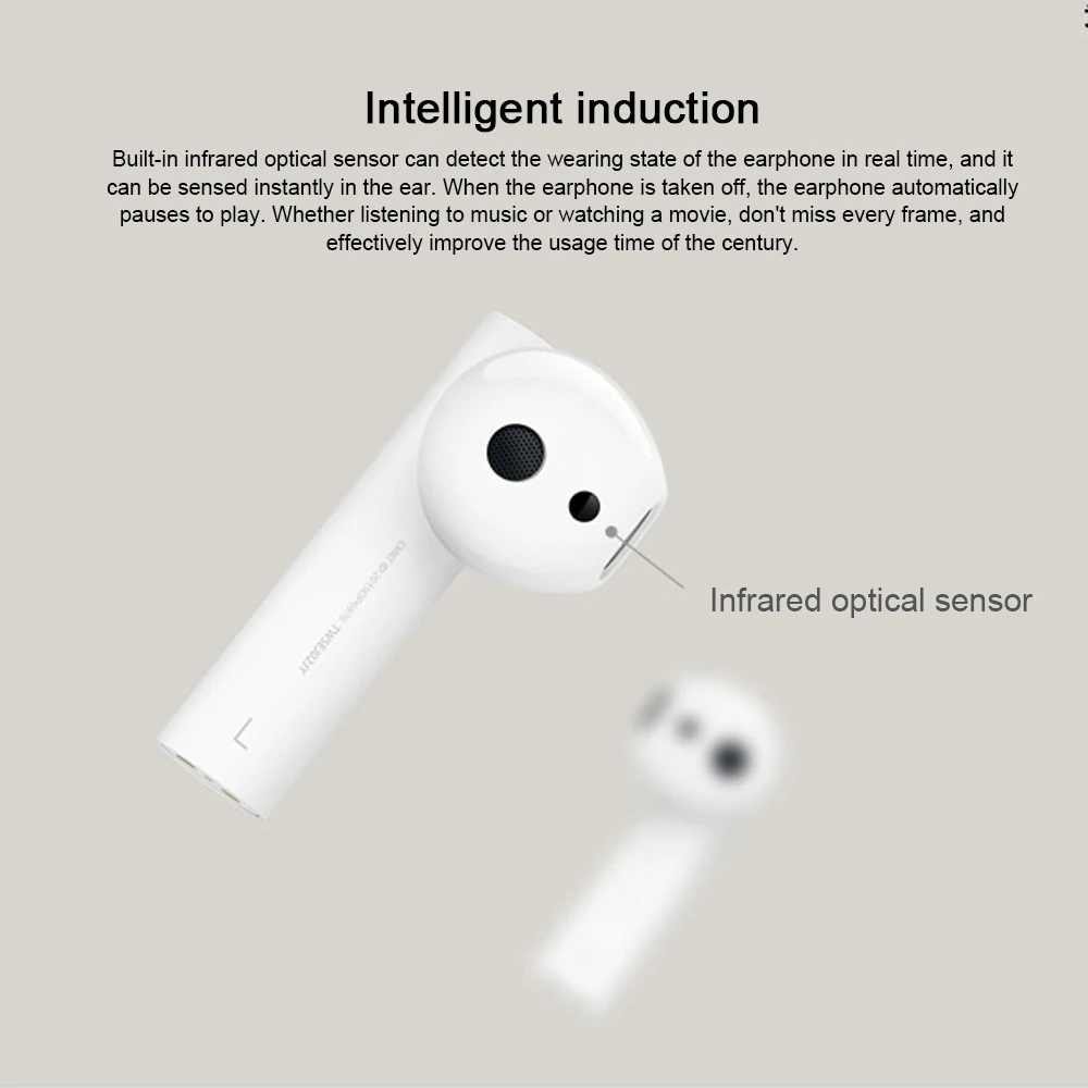 Оригинальная гарнитура Xiaomi Air 2 TWS, Bluetooth 5,0, наушники Airdots Pro 2, длинная батарея ENC, автоматическая пауза, управление нажатием, быстрая зарядка
