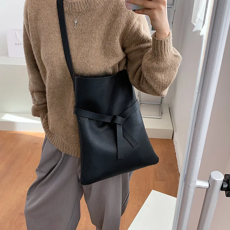 

VeryMe Large Capacity Women's Handbag 2020 Bucket Bags For Ladies Leather Wild Female Crossbody Bag Soft Daily Totes Bolso Mujer