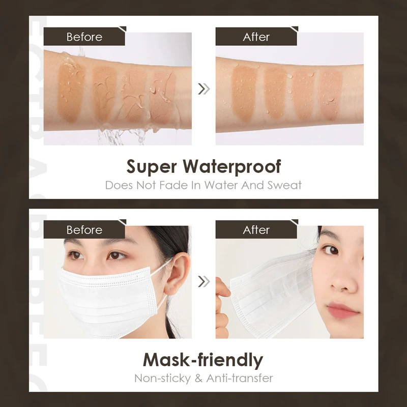 Focallure Lasting Poreless Liquid Matte Foundation Invisible pores Natural Coverage Oil-control Waterproof Face Makeup 5
