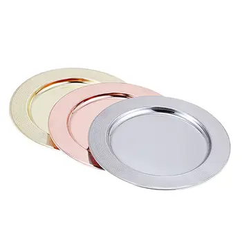 

2pcs Stainless Steel Lunch Dinner Plate Dish Salad Food Container Tray Camping