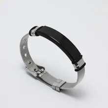 Браслет мужской скользящий сетчатый Браслет Серебряный DIY wrists из нержавеющей стали Мужской Bileklik Pulseira браслет байкера