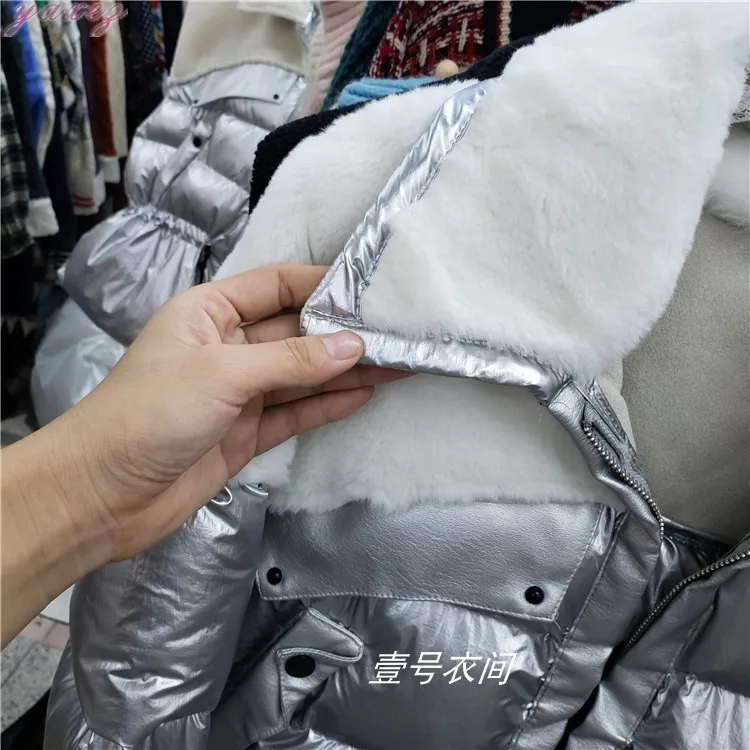Зимняя Хлопковая женская куртка новая бархатная хлопковая одежда женское студенческое Пальто Короткое яркое лицо Ins модное пальто