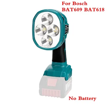 

High quality 12W LED light For Bosch 14.4V 18V Battery BAT609 BAT609G BAT618 Newest LED light LED lamp with USB Port hotsell