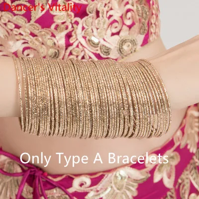 Индийские танцевальные стразы, браслеты, серьги-капли для живота, Восточные Танцевальные соревнования, серьги для выступлений, аксессуары, украшения - Цвет: Only Type A Bracelet