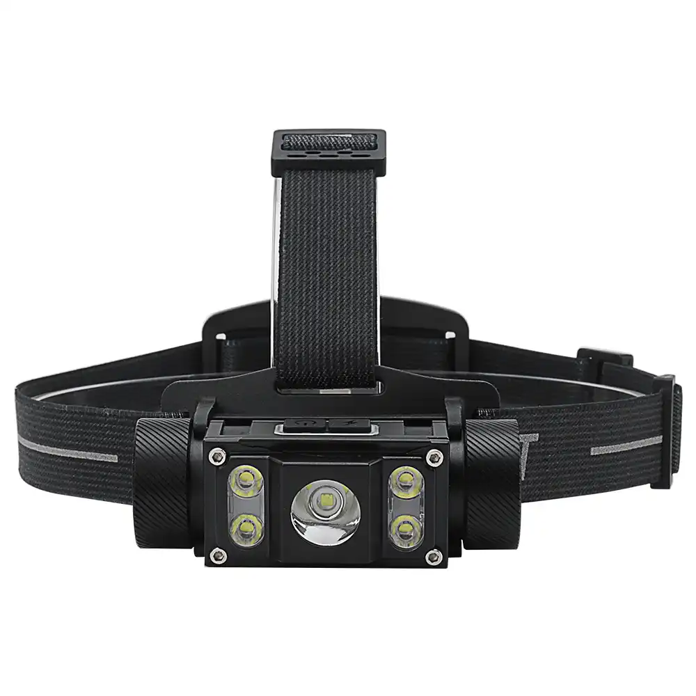 BORUiT B50 XM-L2+4*XP-G2 LED Headlamp Max.6000LM Waterproof Headlight TYPE-C Rechargeable 21700 Head Torch for Camping Hunting