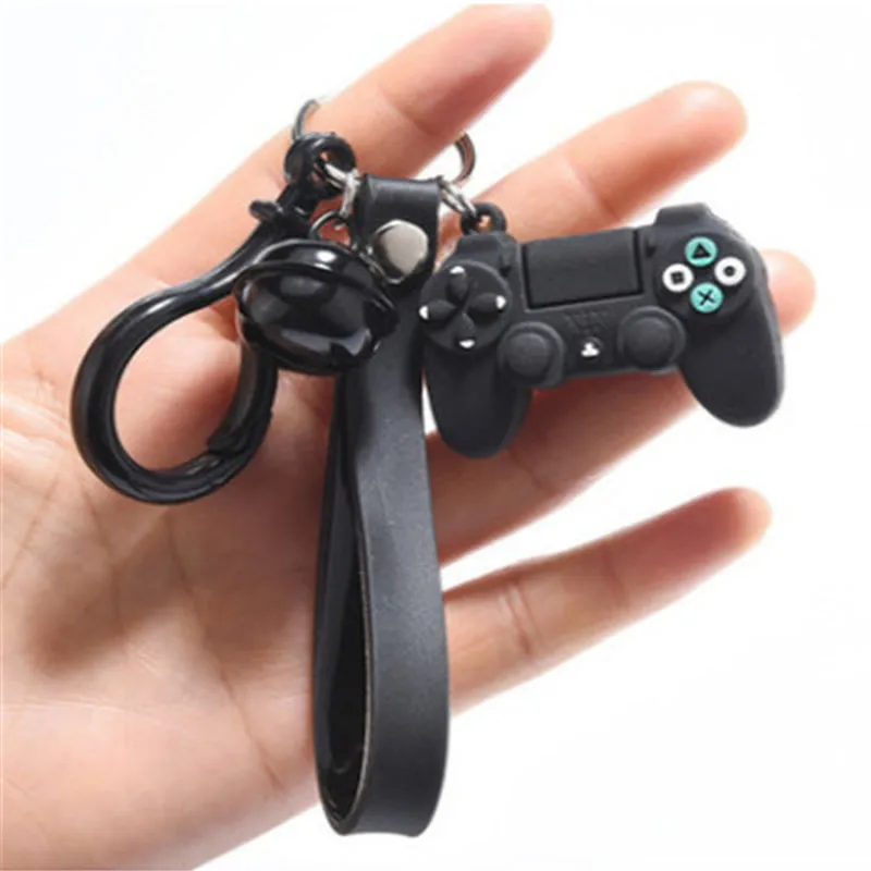 

New Fashion Stereo Cartoon Game Console Keychain Keyring Childhood Exquisite Bag Car Hanging Fun Keychain Small Gift