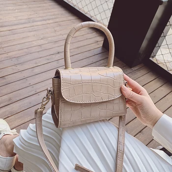 

Retro Bag Women Stone Pattern Crossbody Bags PU Leather Shoulder Bag Women 2020 Designer Handbags Casual Flap Messenger Bags