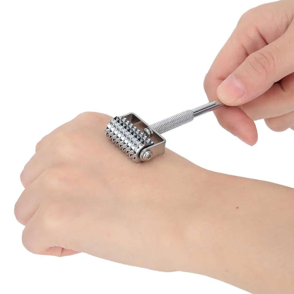 Уха акупунктурных точек зонд крючковая игла металлический массажный ролик из