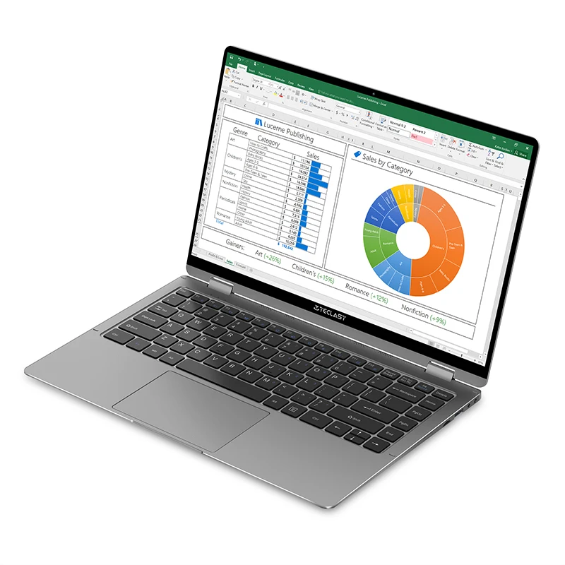 Teclast F6 plus 13.3" 10-point Touch Laptop 8GB LPDDR4 256GB SSD Windows 10 Notebook Intel Gemini Lake 360° Rotation Computer-3