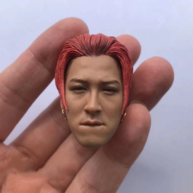 Scale Doll Accessories Korean Star Bigbang Red Hair Kwon Ji Yong Sculpt For 12" Action Figure Doll A0044 - Action Figures - AliExpress