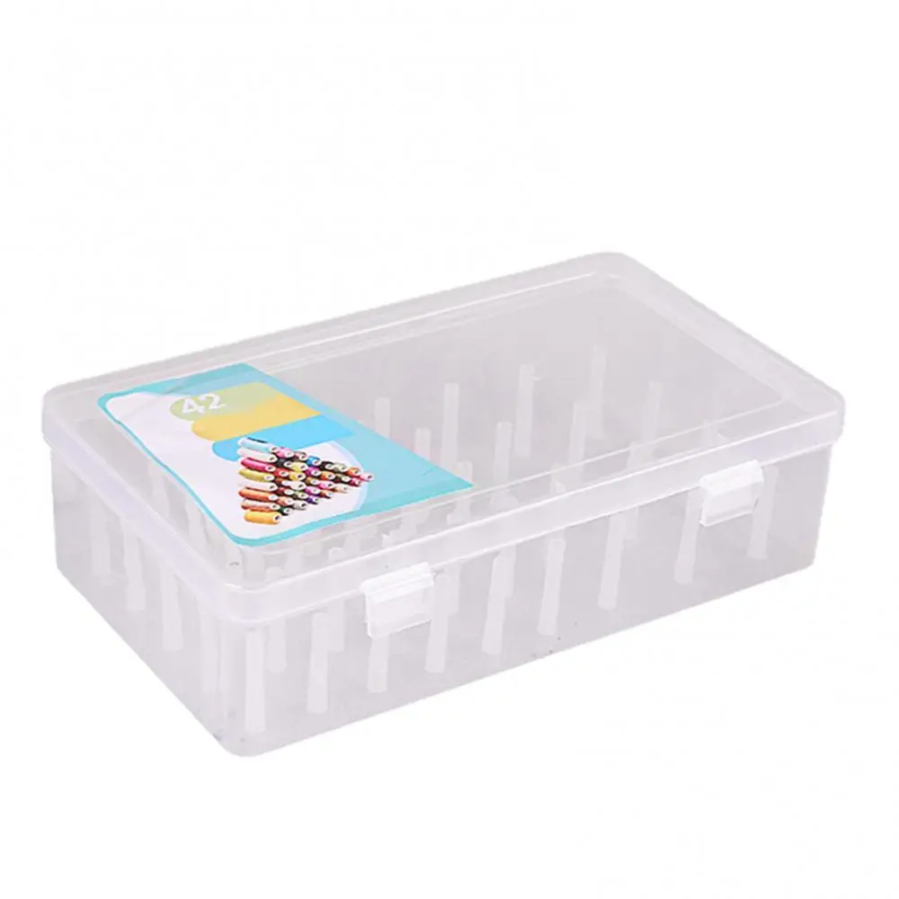 Sewing Threads Storage Box 42 Spools Transparent Needle Wire Storage  Container Case Sewing Organizer For Home - Sewing Tools & Accessory -  AliExpress