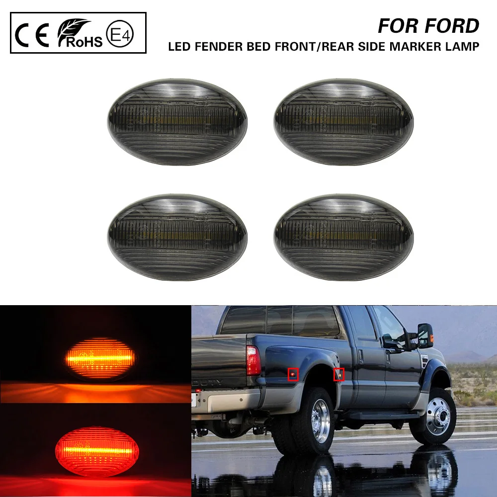 4 шт. светодиодные габаритные огни для Ford F150 F250 F350 F450 | Автомобили и мотоциклы