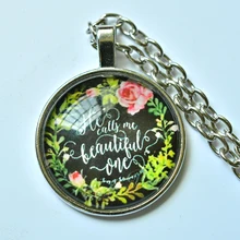 FLTMRH Cristão jóias Inspiradas Jesus Bíblia pingente de colar colar de corrente de prata Fé Amazing grace como é doce o arou(China)