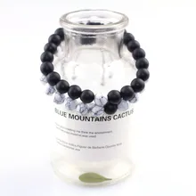 8 мм парный браслет для женщин ручной работы мужские браслеты с бусинами ювелирные изделия из натурального камня браслеты для влюбленных белый женский браслет