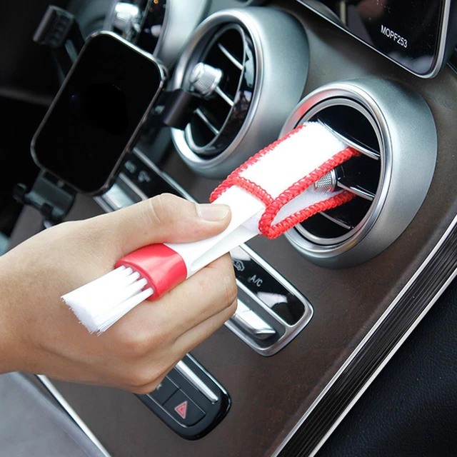 Air Conditioner Cleaner And Brush Dust Collector Cleaning Cloth Tool Car  Vent Cleaner Double Head Air Vent Cleaner - AliExpress