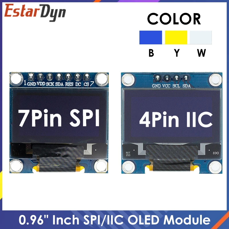 0 96 дюймов IIC SPI O светодиодный белый/синий/желтый/синий/Новый 128X64 ЖК-дисплей