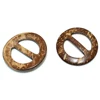 Natural Coconut shell belt buckle ring wood buckle Children DIY Clothing accessories mix size Crafts wood Handmade Carfts ► Photo 3/3