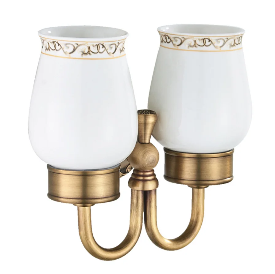 Good quality Brass antique tumbler holder cup&tumbler holders tumbler toothbrush holder bathroom accessories hardware H1190