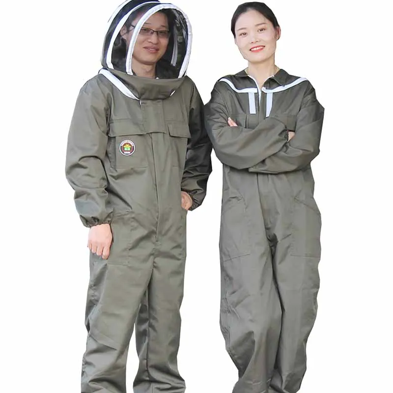 1set beekeeping suit brown suit for beekeeper ventilation bees beekeeping equipment tools cap beekeeping suit beekeeping clothing