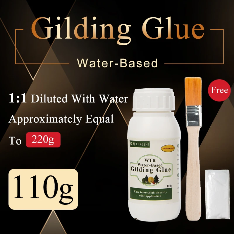 110ml(220ml)gilding Glue For Gold Leaf Foil Waterbased Glue For Gold