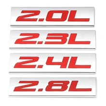 2,0 л, 2,3 л, 2,4 л, 2,5 л, 2,8 л, фотография, значок, наклейка для Toyota, Mercedes, Mazda, Nissan, BMW, Audi, Honda, Hyundai, Ford, KIA, VW, SUV