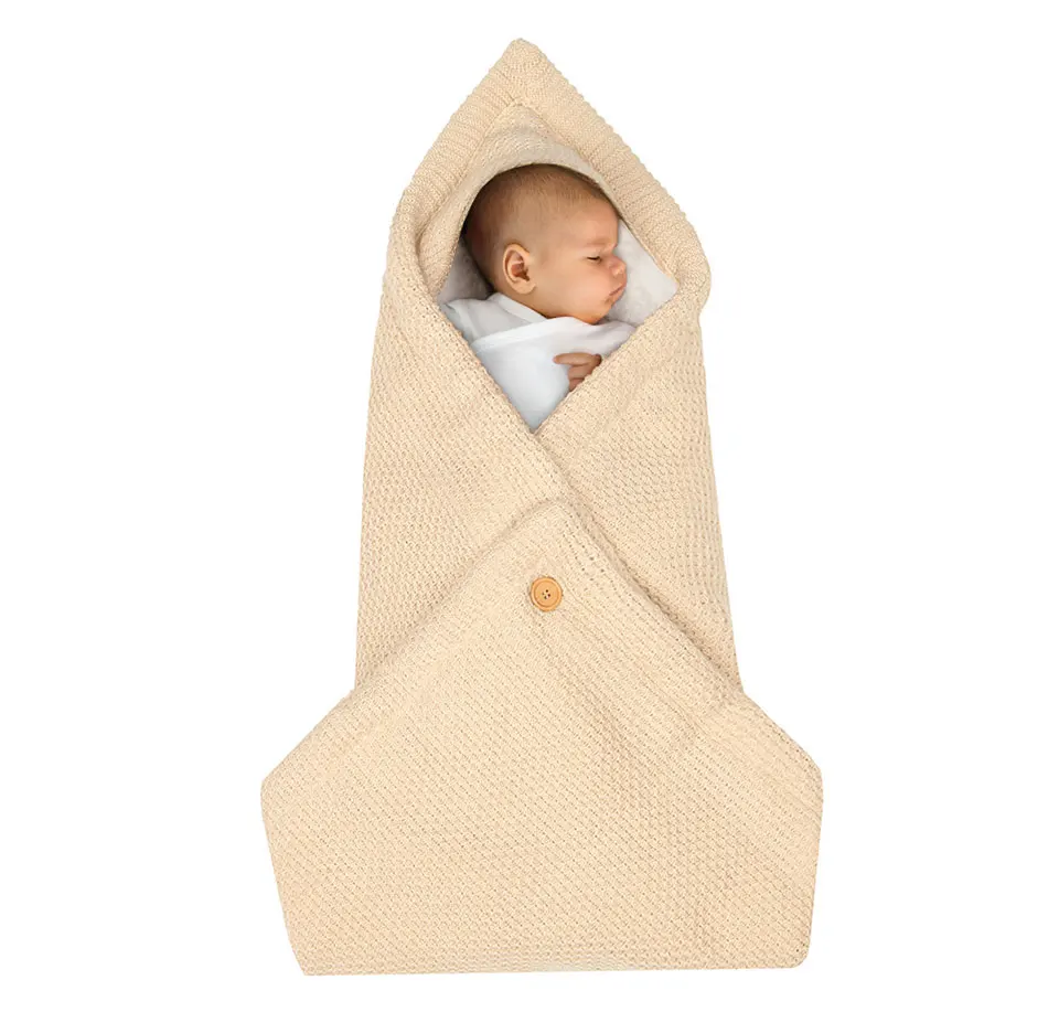 Cobertor do Bebê Envelope para Descarga em um Carrinho de Criança Recém-nascido Malha Dormirsacks Multi-funcional Infantil Trolley Botão Grosso 13 Cobertor do bebê recém-nascido malha sleepsacks multi-funcional