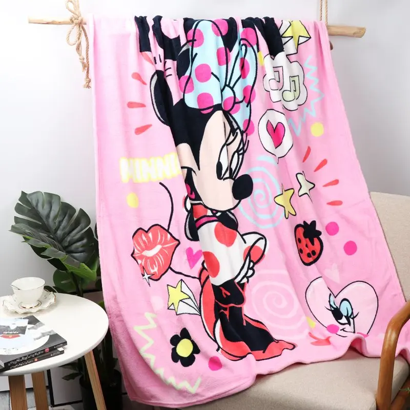 Disney Minnie souris et marguerite canard corail couverture polaire 117x152CM jeter Star Wars couvertures de couchage pour filles garçons cadeau