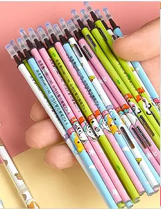 5pcs black refill 1 шт., черная, можно стереть, гелевая ручка, обучающая, милая, волшебная ручка, отправка цветов, произвольно модифицированные ручки Deli A650 - Цвет: 5pcs black refill