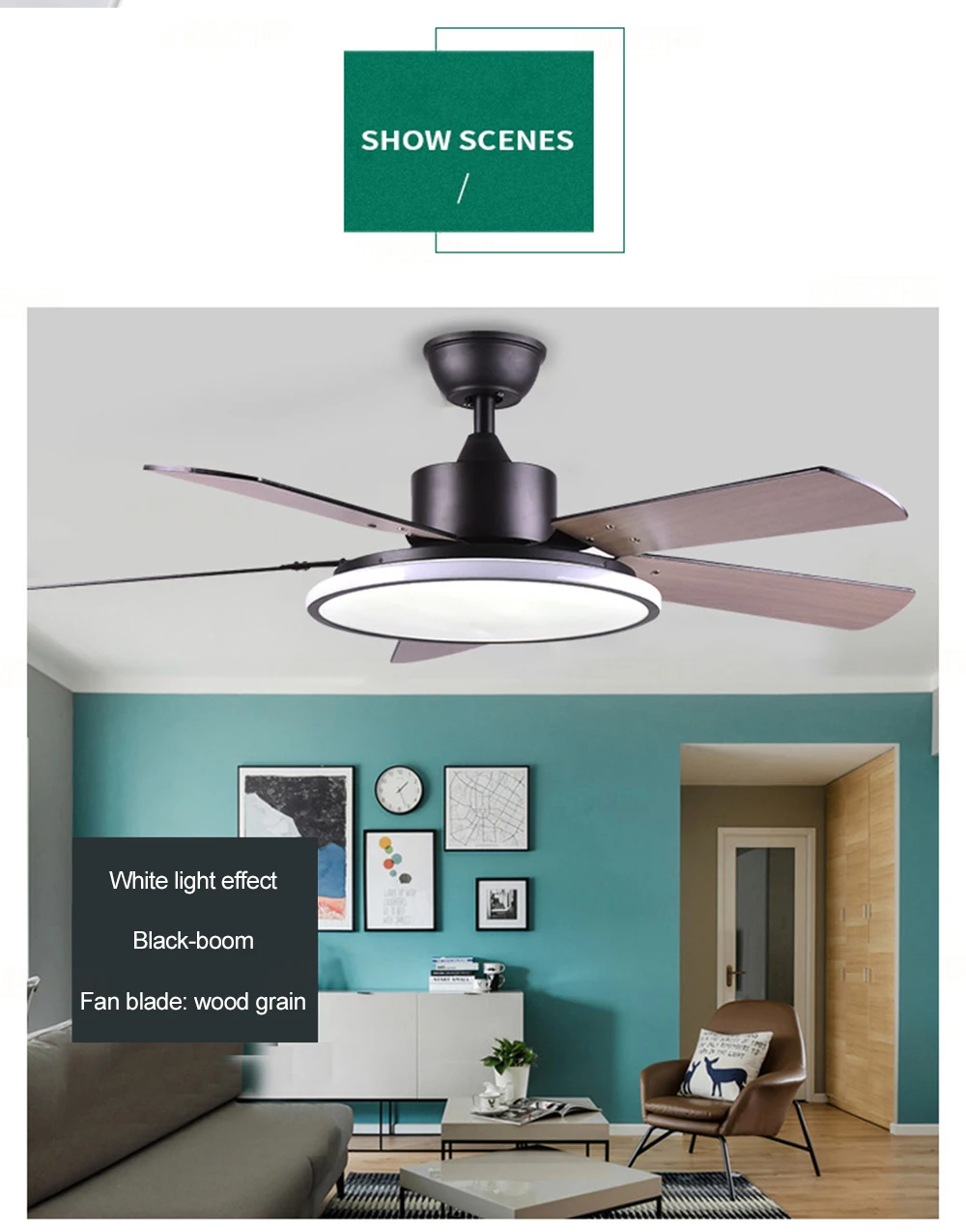 Nordic Modern Ceiling fan with light 220V remote control Fans lamp for bedroom lamps home Bedroom Living Room Restaurant