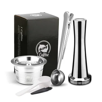 

Reusable Coffee Capsule Tamper Spoon Pod Cup Kit For Verismo K-fee Set Parts