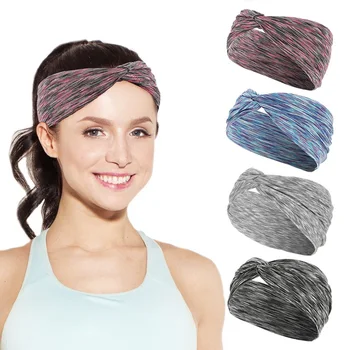 

Sweat-Absorbent Sports Hair Band For Sporting Running Fitness Hair Tape Fashion Non-Slip Sport Yoga Headbands For Women Men