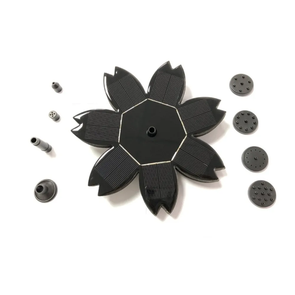 

1 Innovative Flower Design Solar Powered Floating Fountain Water Pump for Pool Garden Pond Fish Tank Bird Baths hot new arrival