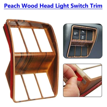 

Inner Headlight Switch Trim ABS Plastic Cover Replacement Parts Durable