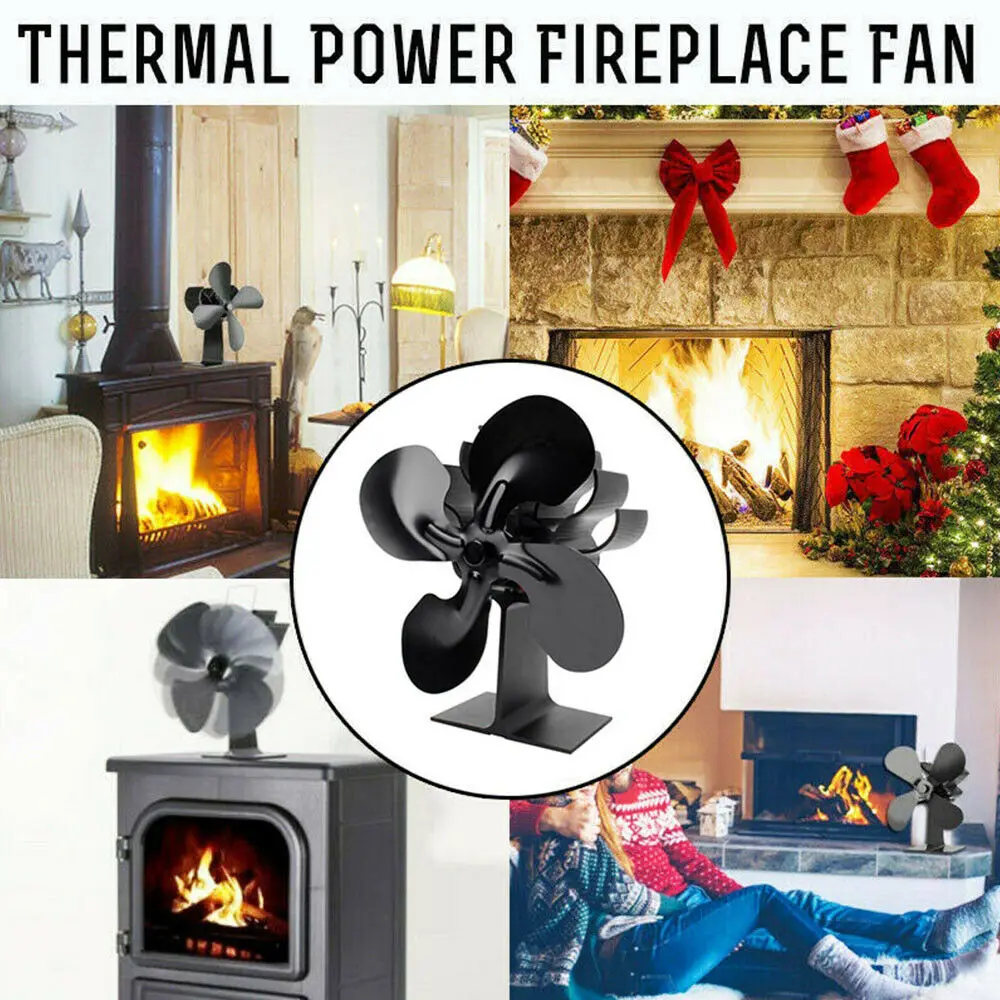 Fireplace Heat Powered Stove Fan Wood Log Burner Ecofan Quiet Heat