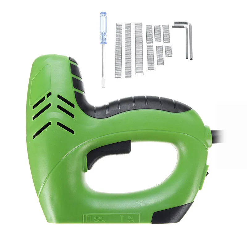 

Electric Staple Gun Straight Nail 10-14mm/Code Nails 6-14mm Dual Use Wood Working Nail Gun