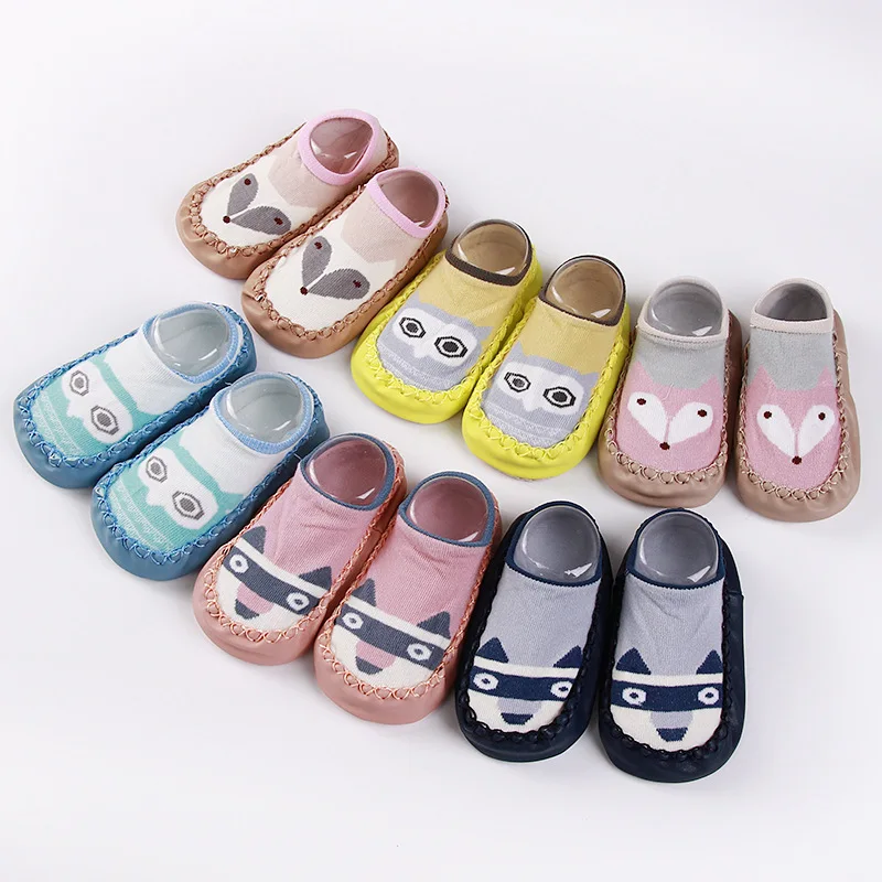 

Spring And Autumn Short New Style Sub-Children's Socks Baby Cartoon Infant Ankle Sock Anti-slip Soft-Sole xue ayumi wa Leather S