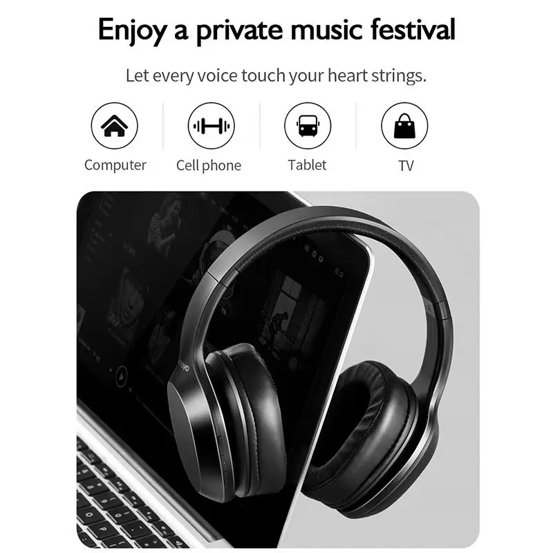 Lenovo HD100 General Bluetooth Headphones Smart Noise Reduction Wireless Sports Running Music Headphone Computer Mobile Phone