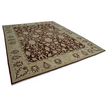 

280x364 Cm Beige Handmade Oushak Rug-9x12 Ft