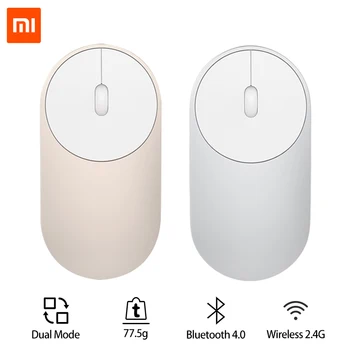 

In Stock Original Xiaomi mi Mouse Portable Wireless Mi Mouse Optical Bluetooth 4.0 RF 2.4GHz Dual Mode Connect Mi 1200DPI