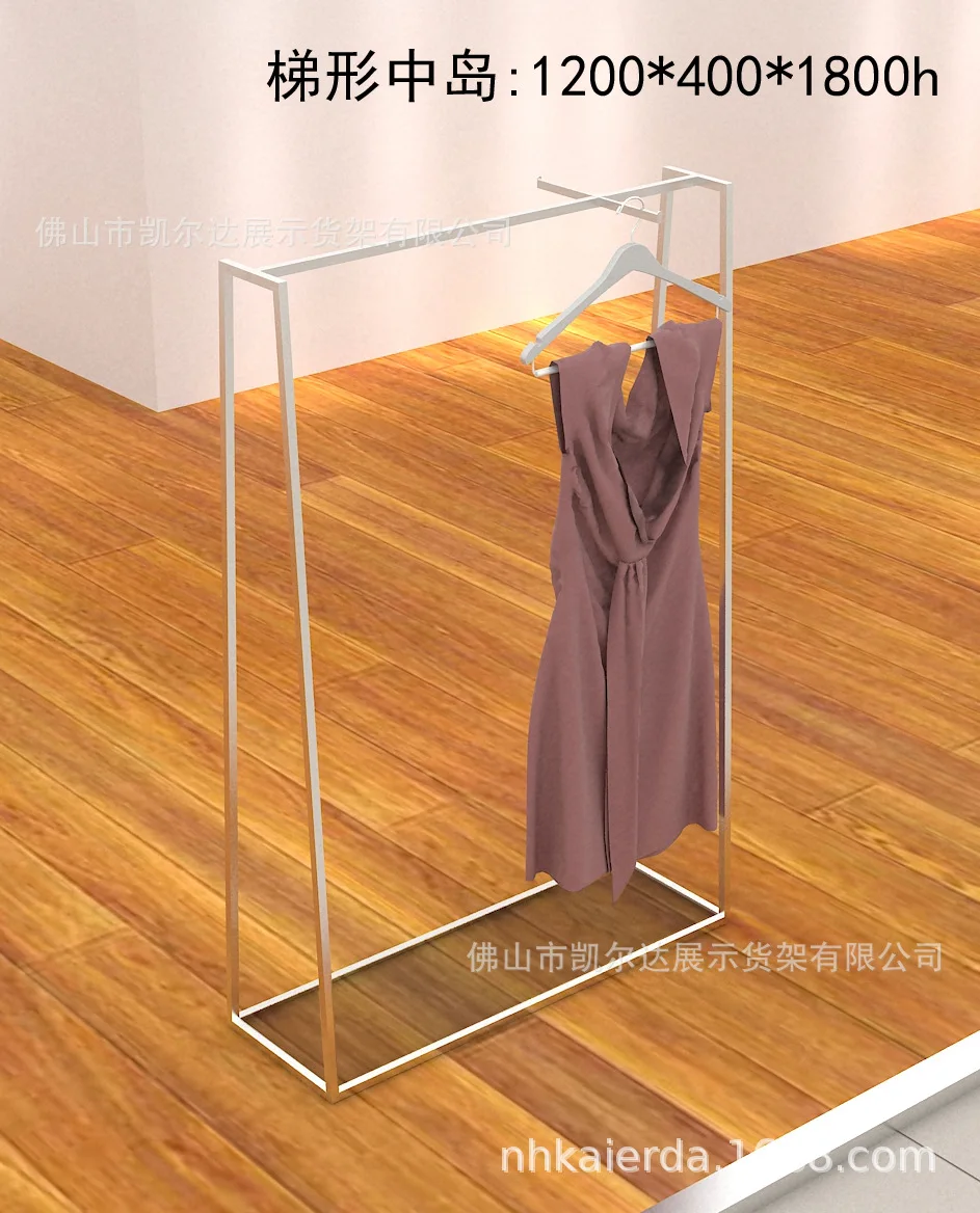 

Foshan European Style Clothing Display Rack Island Shelf Clothes Display Shelf Clothing Island Shelf Baking Varnish Showcase