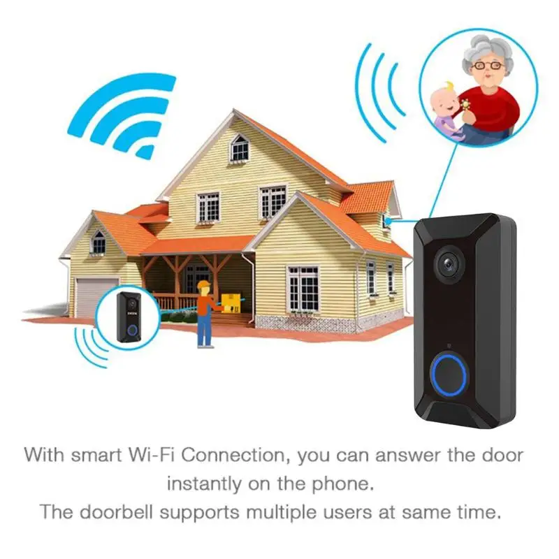 Eken умный беспроводной Wifi видео дверной звонок домофон дверной Звонок камера