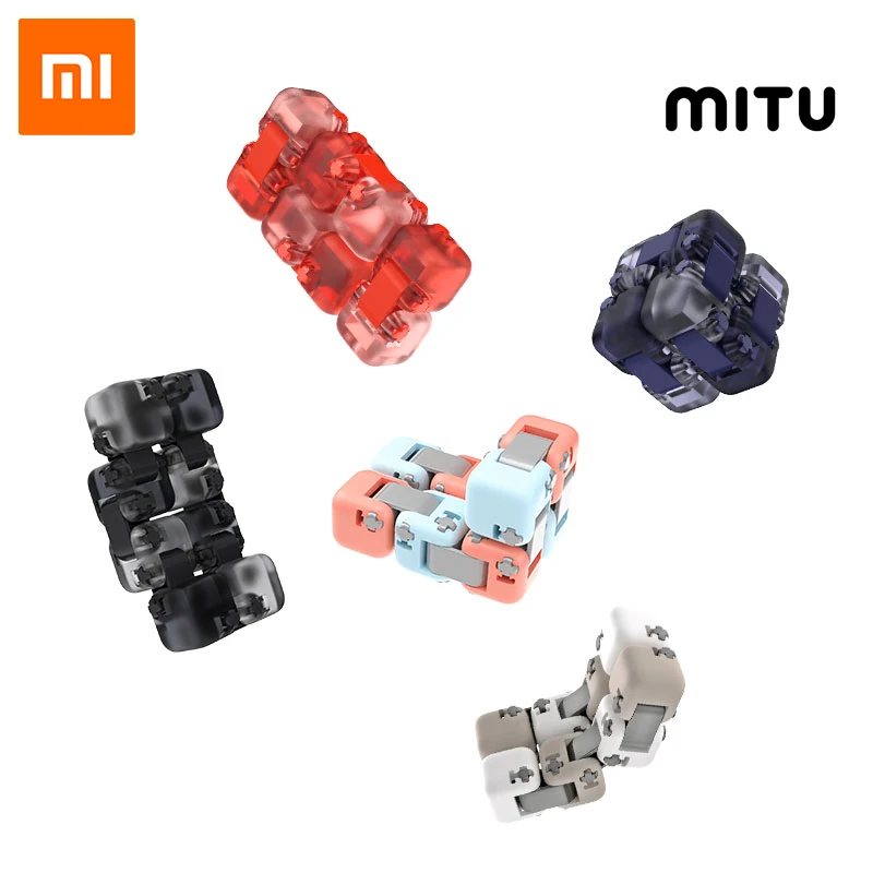 Xiaomi Mitu Spinner красочные строительные блоки палец снижение волнения Игрушка Головоломка Куб-трансформер палец Спиннер игрушка Новинка