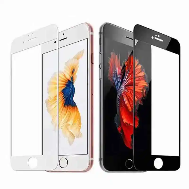 2 шт./лот 9H полное покрытие закаленное стекло для IPhone 7 8 6 6s Plus защита экрана