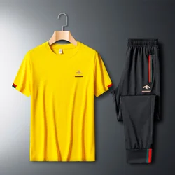 Ensemble de sport à manches longues pour homme, survêtement décontracté, grande taille, imprimé, vêtements d'hiver, nouvelle collection 