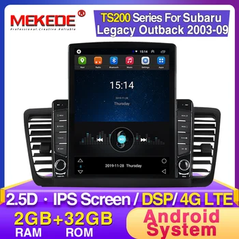 

9.7"Tesla screen For Subaru Outback 3 Legacy 4 2004 2005 2006 2007 2008 2009 2din Car Radio Multimedia Video Player Navigation