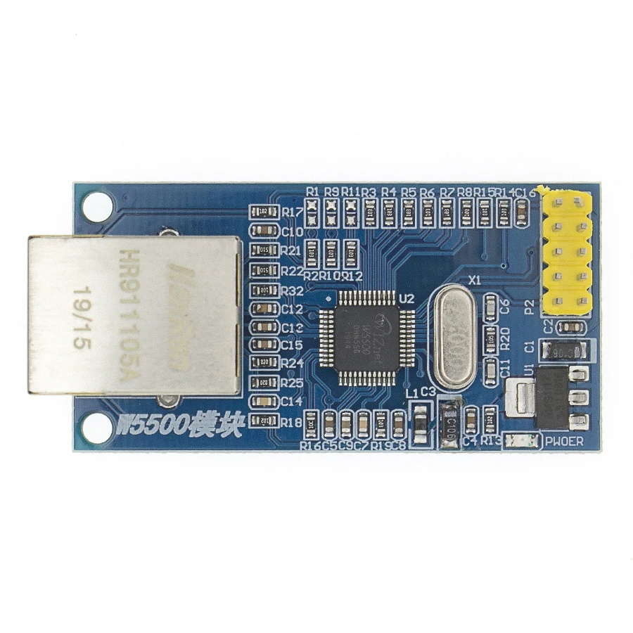 W5500 сетевой модуль Ethernet аппаратное TCP/IP 51/STM32 микроконтроллер программы по W5100