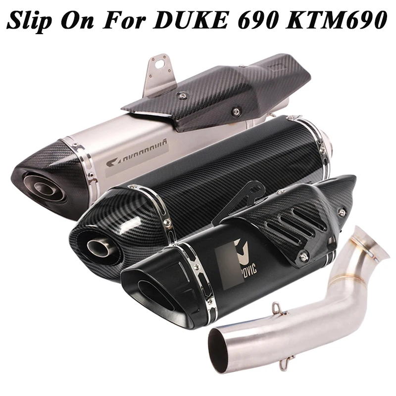 Слипоны для DUKE 690 KTM 690 мотоцикл Yoshimura выхлопная Escape Модифицированная мото средняя труба из углеродного волокна глушитель DB Killer