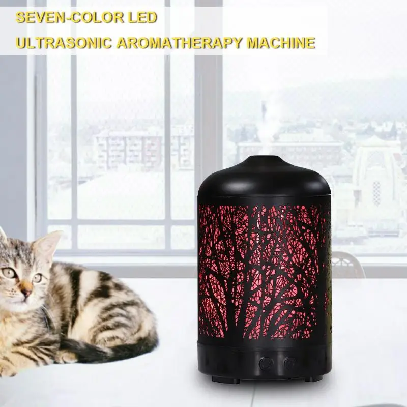 

7 Color LED Aromatherapy Essential Oil Diffuser Ultrasonic Cool Air Humidifier Smaller Fog Particles Better Humidification