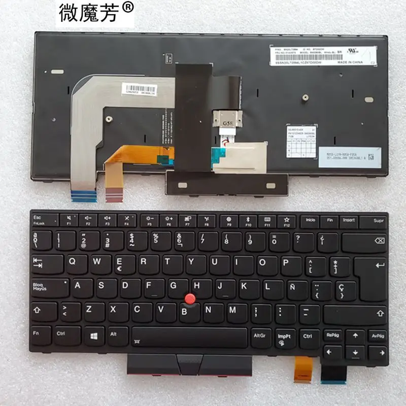 

SP Клавиатура для Lenovo для Thinkpad T470 A475 T480 A485 клавиатура с подсветкой