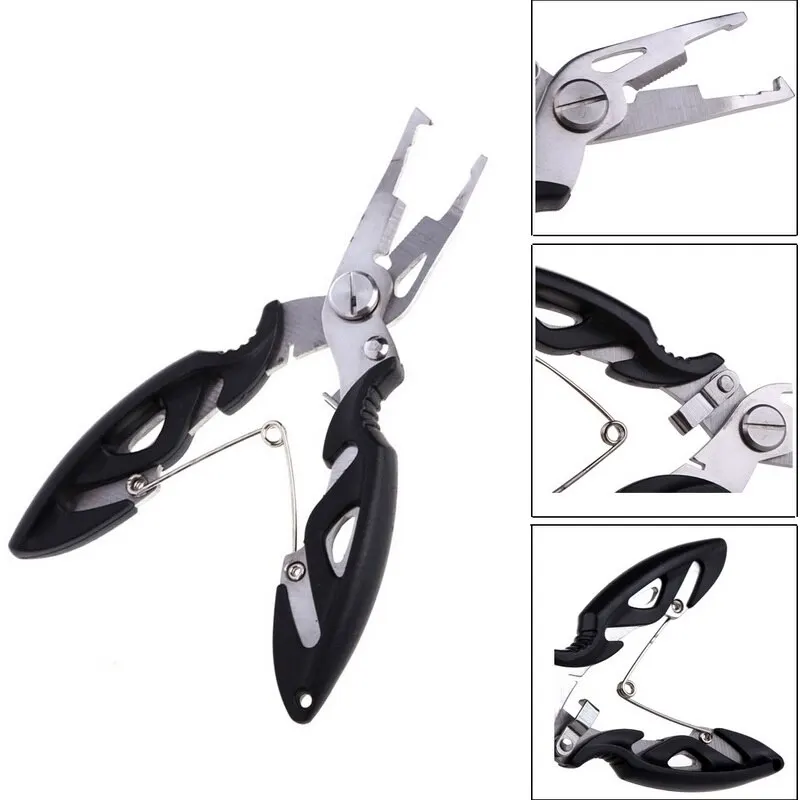 

Fishing Plier Scissor Braid Line Cutter Hook Remover etc. Tackle Tool Cutting Fish Use Tongs Multifunction Scissors